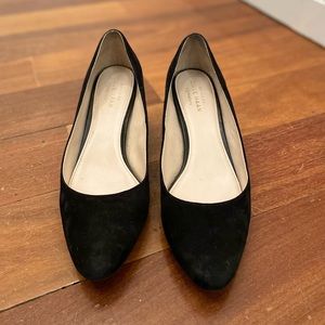 Cole Haan Justine Pump Black Suede Size 6.5